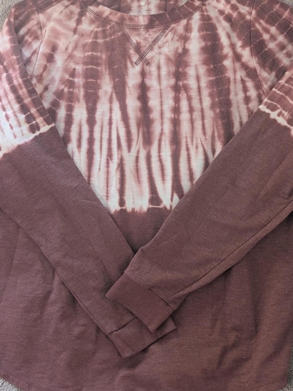 Sonoma Mauve Tie-Dye Crewneck Sweatshirt